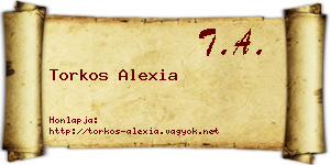 Torkos Alexia névjegykártya